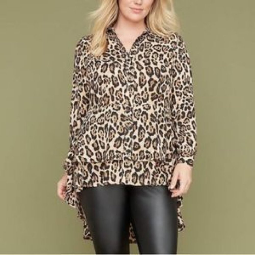 Lane Bryant Peplum High Low Tunic